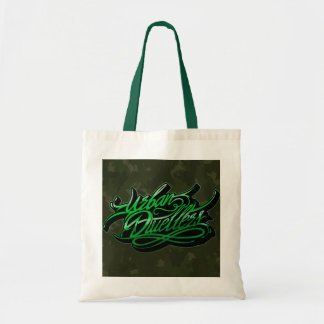 Camo graffiti tote bag