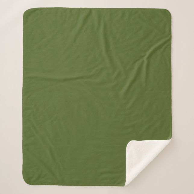 Camo green  sherpa blanket (Front)