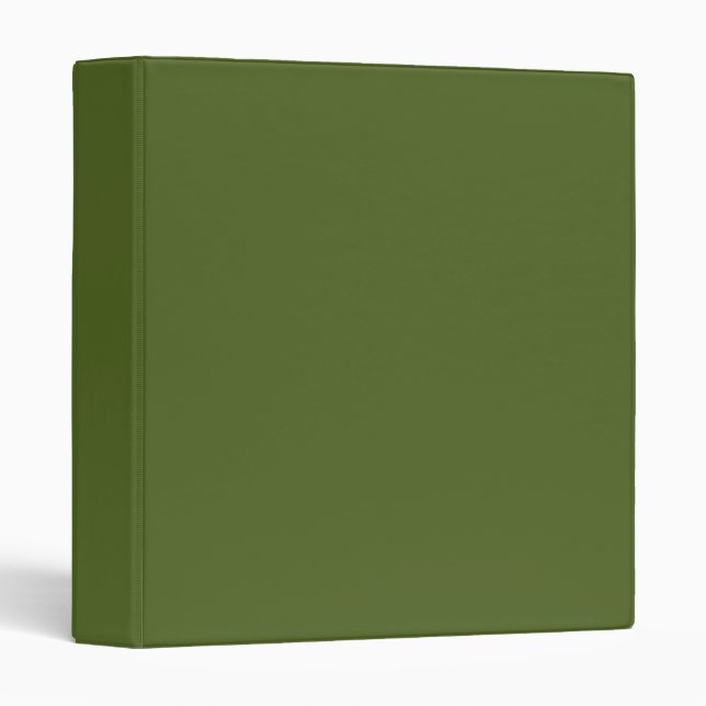 Camo green (solid colour) binder (Front/Spine)