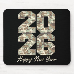 Camo Happy New Year Party 2026 Family Matching Cos Mouse Pad