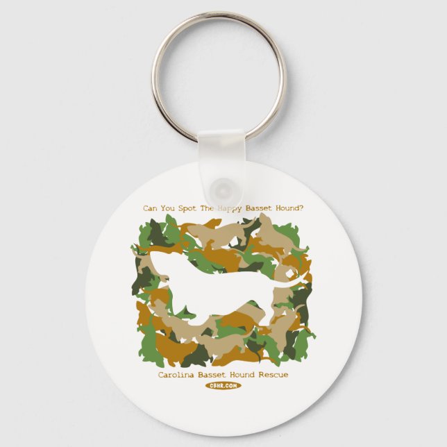 Camo Hound Keychain (Front)