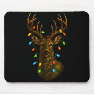 Camo Hunting Reindeer Deer Christmas Holiday Xmas  Mouse Pad