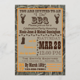 Camo I Do Barbecue Invitation