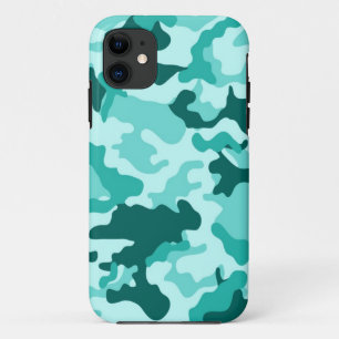 Camo iPad 5 vert Turquoise Coque