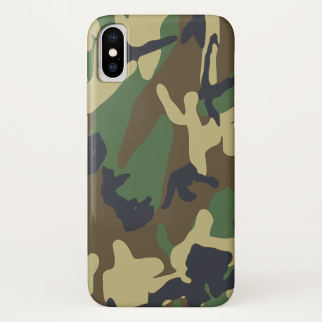 Camo iPhone X Cases (Back)