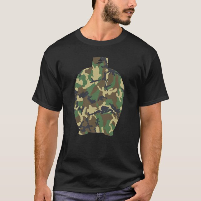 Camo Kamado Grill Shirt for Backyard BBQ Fans	 (Front)