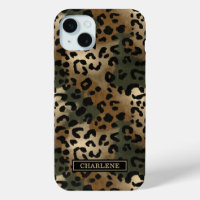 Camo Leopard Print Monogrammed