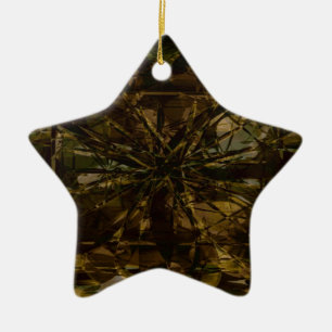 Camo Lover Petal Design Ceramic Ornament
