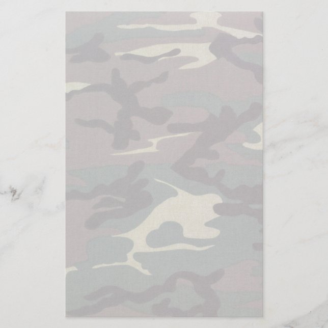 Camo No Lines Stationery (Front)