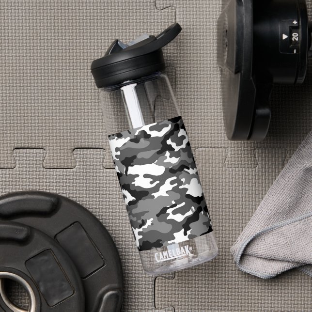 Camo noir et blanc Bouteille d'eau Camelbak (Enterrement de vie de garçon)