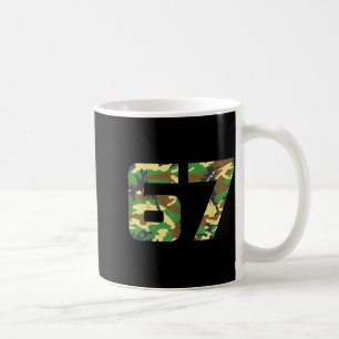 Camo Number 6 7 Funny Meme Costume Six Seven Hunte Coffee Mug