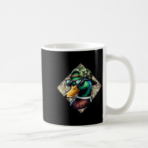 Camo Patriotic Mallard Duck Camouflage Flying Duck Coffee Mug
