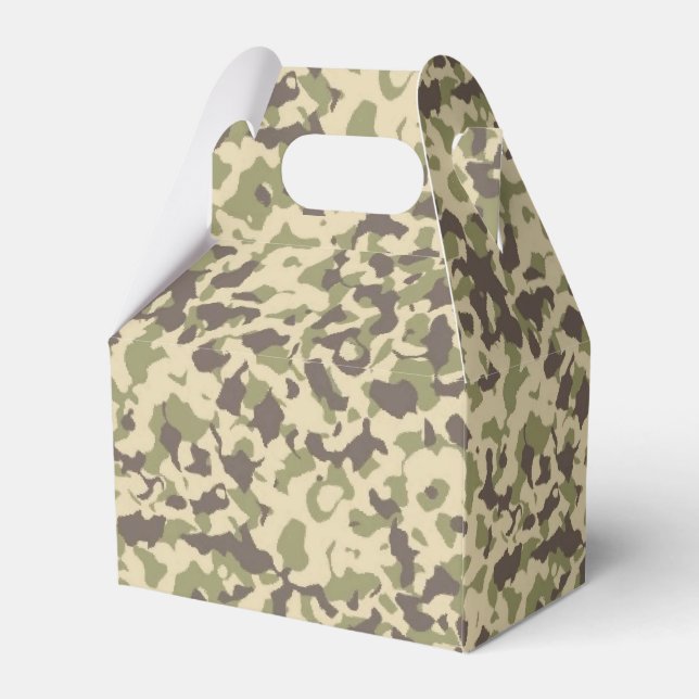 Camo Pattern Favor Box (Back Side)