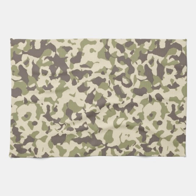 Camo Pattern Kitchen Towel (Horizontal)