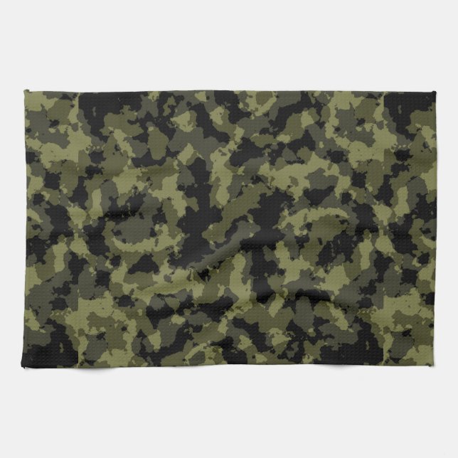 Camo Pattern Kitchen Towel (Horizontal)