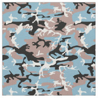 Camo Pattern - Light Brown Black Blue White