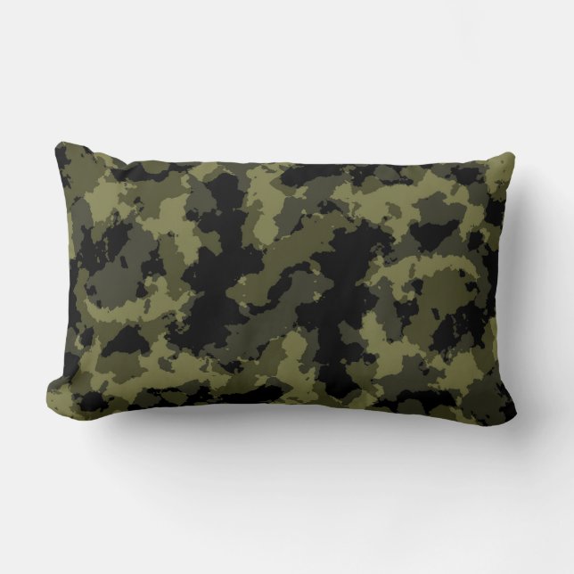 Camo Pattern Lumbar Pillow (Front)