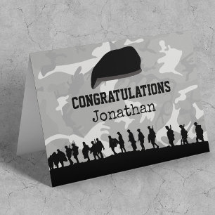 Camo   Personalized Army Passing Out Card