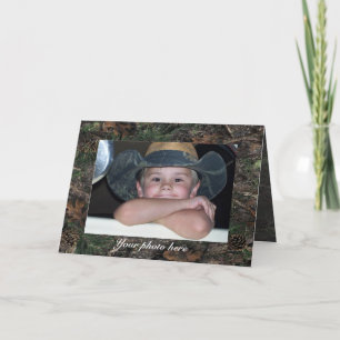 Camo Photo Greeting Card