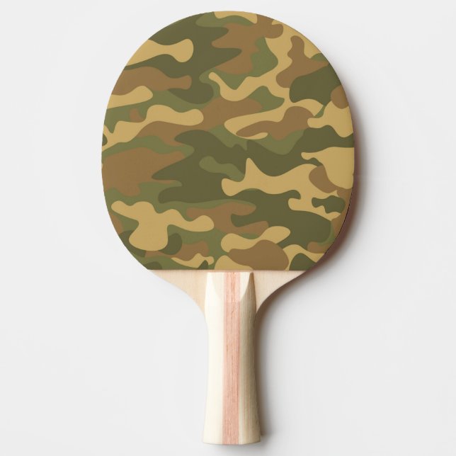 Camo Ping Pong Paddle (Front)