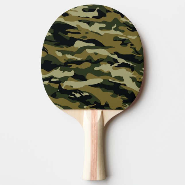 Camo Ping Pong Paddle (Front)
