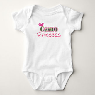 Camo Princess Baby Girl Shirt-Romper - Bodysuit