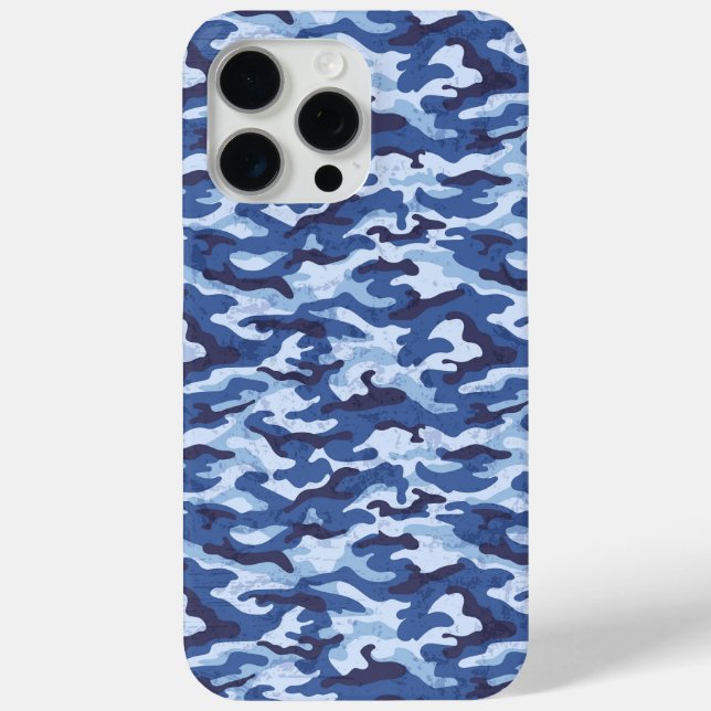 Camo Print iPhone 15 Pro Max Coque (Verso)