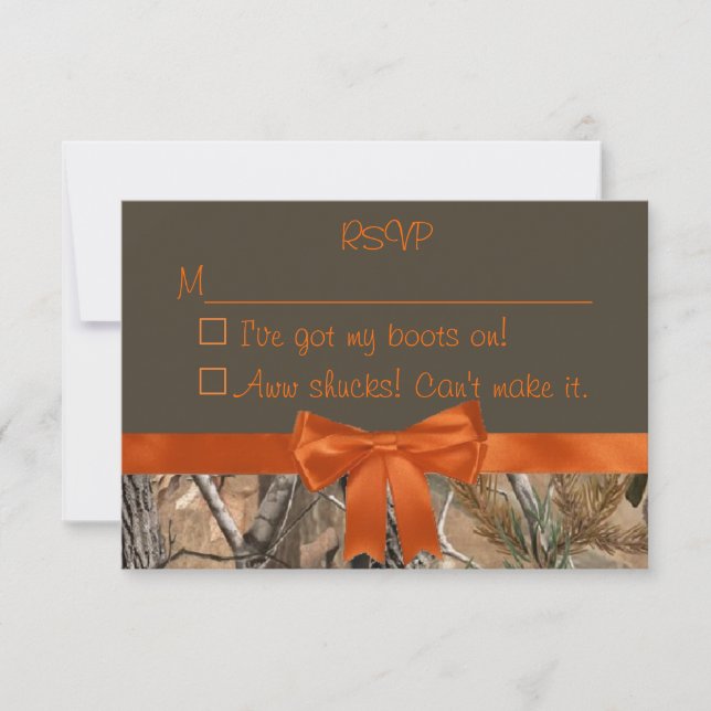 Camo RSVP Card (Front)