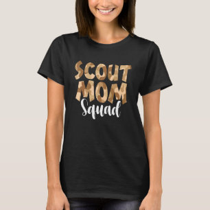 Camo Scout Mom Squad Back To School Teacher And Ch T-Shirt