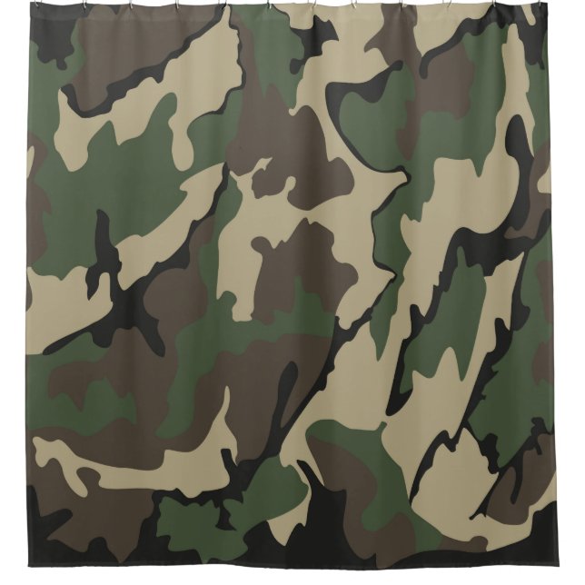 Camo, Shower Curtain (Front)