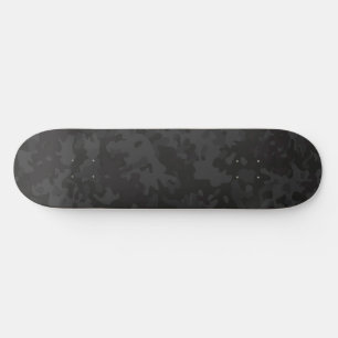 Camo Skateboard Dark Black Gray