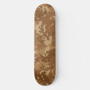 Camo Skateboard Desert Brown Tan 