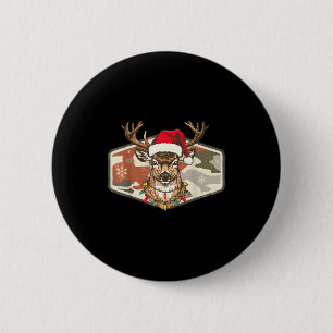 Camo Southern Local Boy Christmas Deer Hunting Xma 2 Inch Round Button