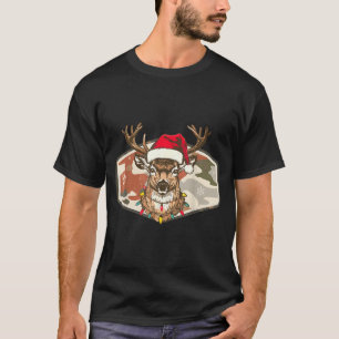 Camo Southern Local Boy Christmas Deer Hunting Xma T-Shirt