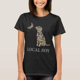 Camo Southern Local Boy Duck Hunting Black Lab Out T-Shirt