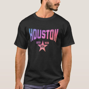 Camo Souvenir USA Star Houston Texas T-Shirt