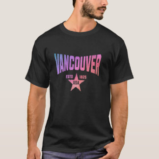 Camo Souvenir USA Star Vancouver Washington T-Shirt