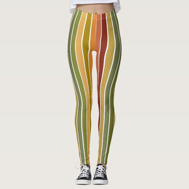 Camo Stripes  Leggings (Front)
