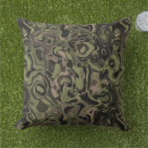 Camo Swirl Outdoor Pillow