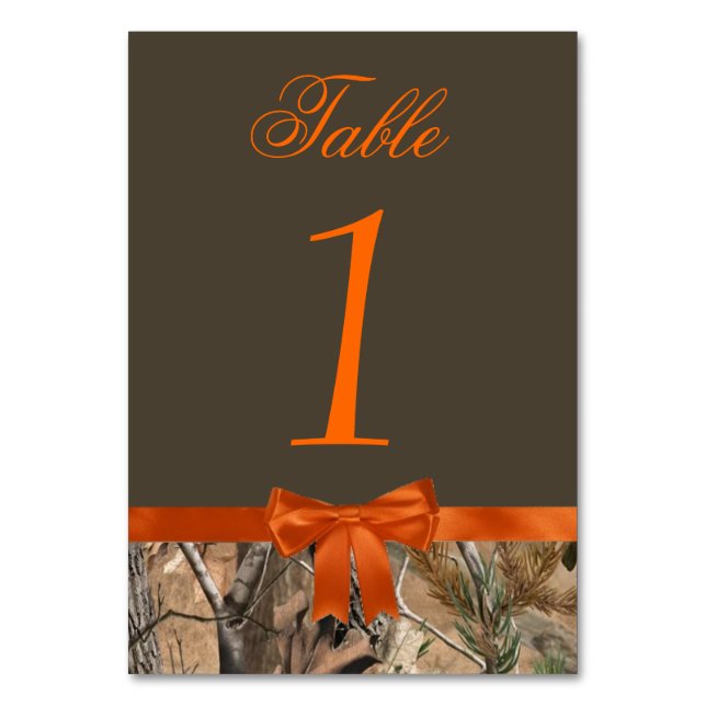 Camo Table Card (Front)