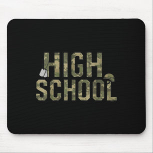 Camo team highschool squad back to school teacher mouse pad