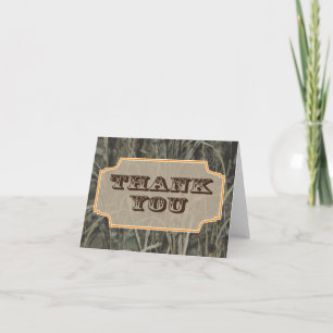 Camo Thank you note cards