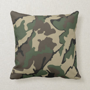 Camo, Throw Pillow