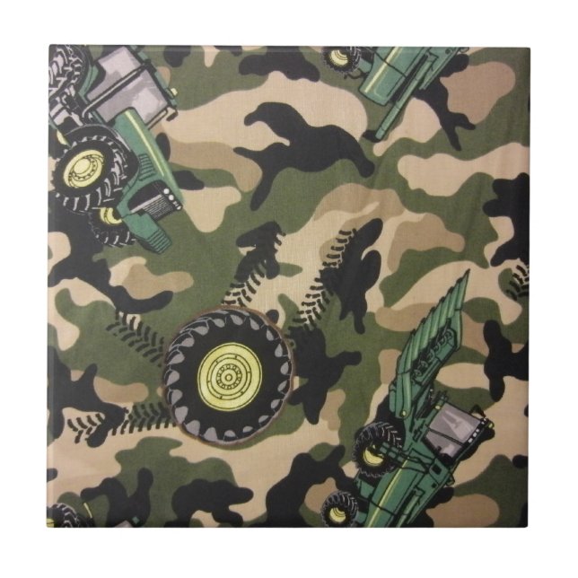 Camo & Tractors Tile (Front)