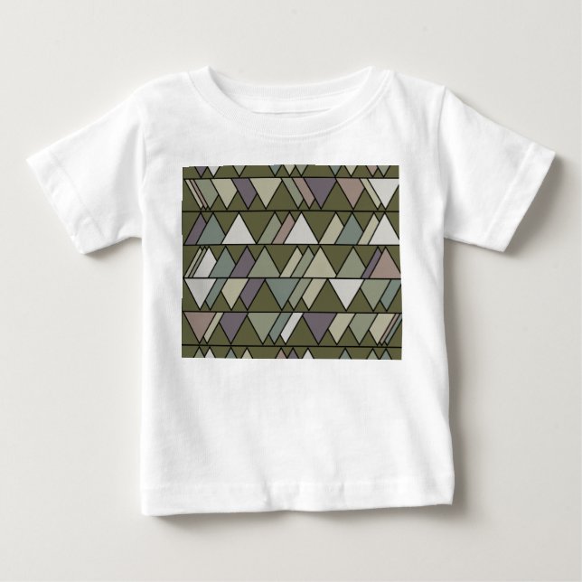 Camo Triangles  Baby T-Shirt (Front)