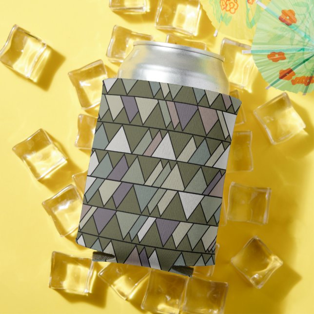 Camo Triangles  Can Cooler (In Situ Summer)