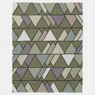 Camo Triangles Fleece Blanket
