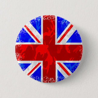 Camo Union Jack 2 Inch Round Button