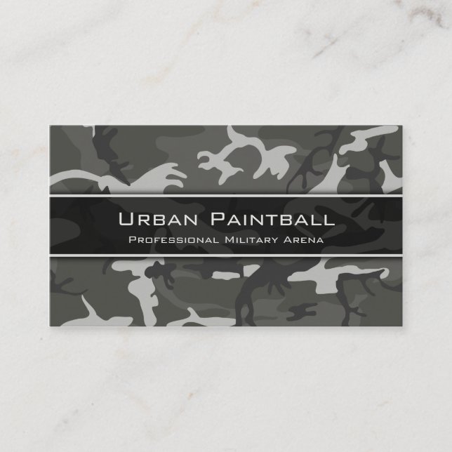 Camo urbain, Camouflage - Carte de visite (Devant)