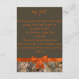 Camo Wedding Invitation